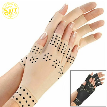 Elastic Rheumatoid Compression Gloves - Fingerless Arthritis Pain Relief