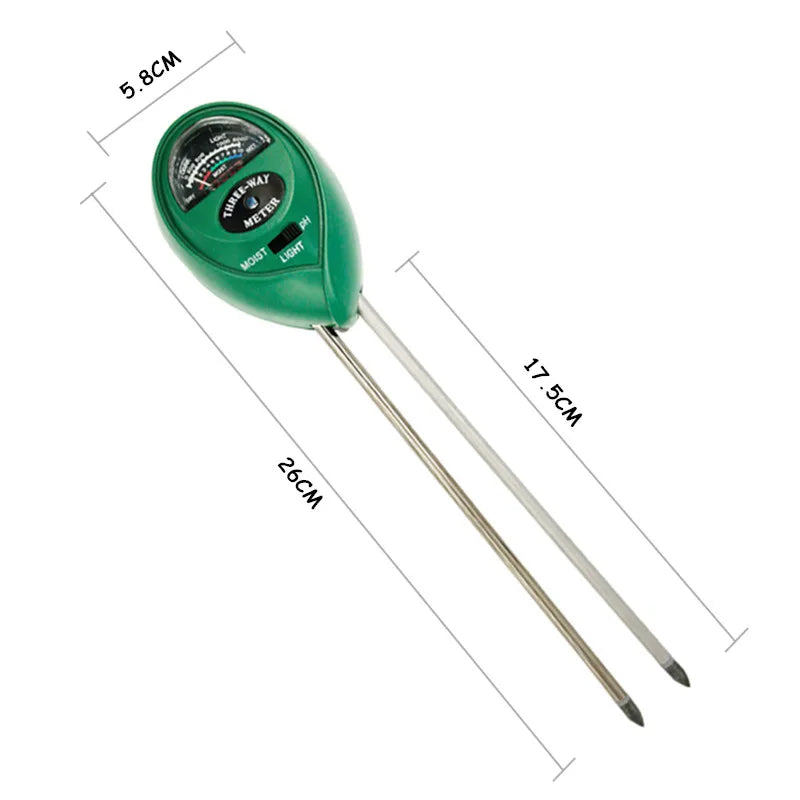 5-in-1 Soil PH Meter | Moisture, Temperature, Sunlight Tester