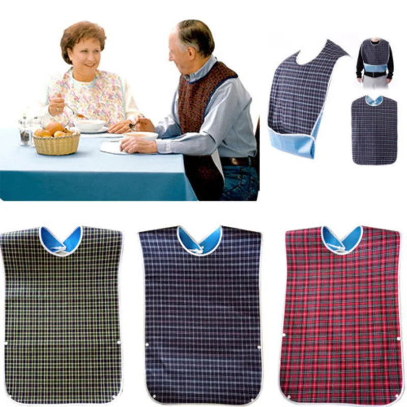 Large Waterproof Adult Mealtime Bibs Disability Clothes Bib Cook Protector Tool