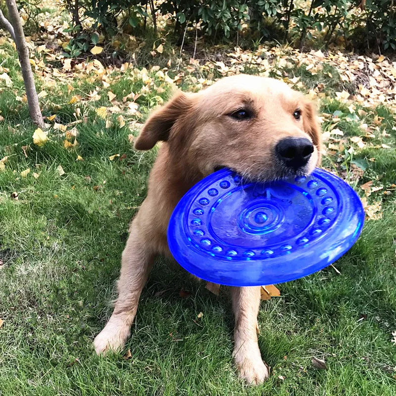 Soft Rubber Dog Flying Disc – Bite-Resistant Toy for Small, Medium, Large Dogs