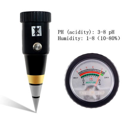 5-in-1 Soil PH Meter | Moisture, Temperature, Sunlight Tester