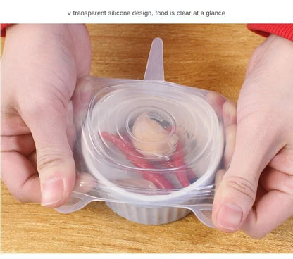 Reusable Silicone Stretch Lids – Keep Food Fresh, Eco-Friendly Kitchen Solution