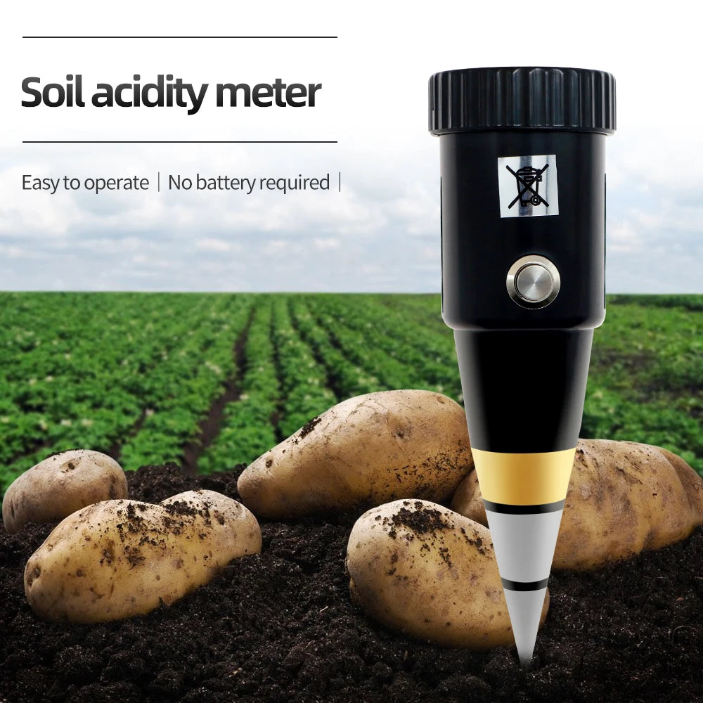 5-in-1 Soil PH Meter | Moisture, Temperature, Sunlight Tester