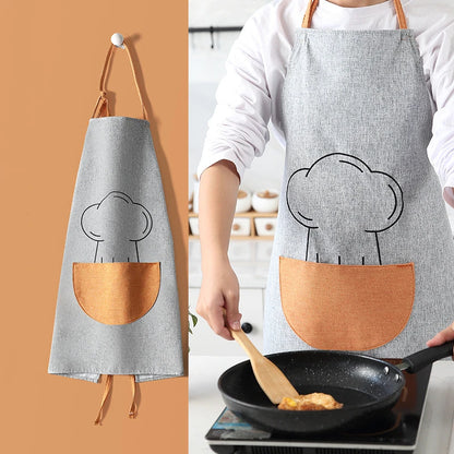 Thick Anti-Fouling Kitchen Apron | BBQ & Baking Apron for Women