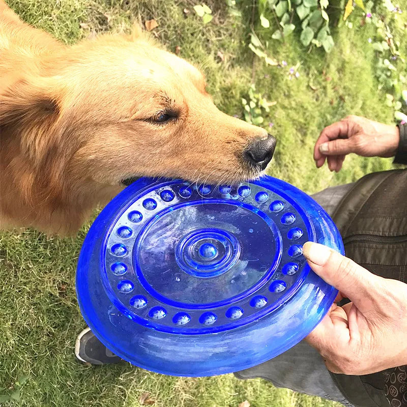 Soft Rubber Dog Flying Disc – Bite-Resistant Toy for Small, Medium, Large Dogs