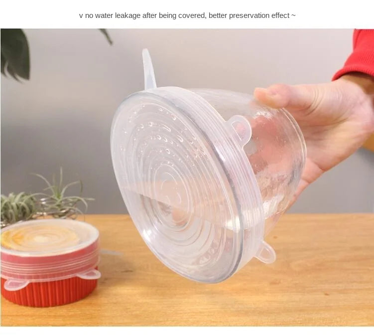 Reusable Silicone Stretch Lids – Keep Food Fresh, Eco-Friendly Kitchen Solution