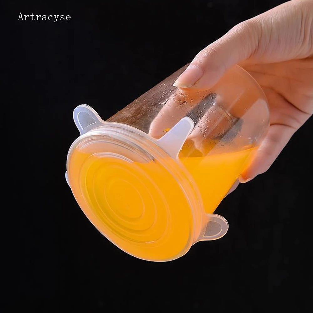 Reusable Silicone Stretch Lids – Keep Food Fresh, Eco-Friendly Kitchen Solution