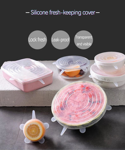 Reusable Silicone Stretch Lids – Keep Food Fresh, Eco-Friendly Kitchen Solution