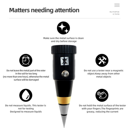 5-in-1 Soil PH Meter | Moisture, Temperature, Sunlight Tester