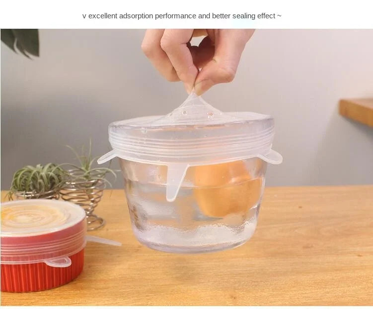 Reusable Silicone Stretch Lids – Keep Food Fresh, Eco-Friendly Kitchen Solution