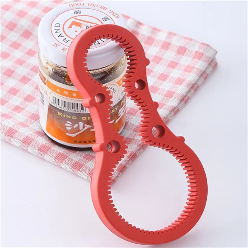 Portable Bottle Jar Opener Multi Purpose Jar Lids Can Tin Handy Flexible Twister Rubber Screw Grip Cap Device Kitchen Tools