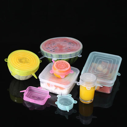 Reusable Silicone Stretch Lids – Keep Food Fresh, Eco-Friendly Kitchen Solution