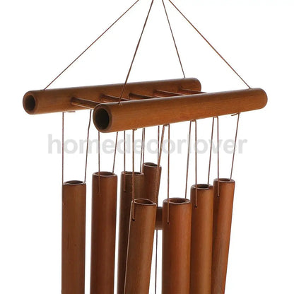 Bamboo Raft 8 Tube Wind Chimes Mobile Windchime Church Bell Hanging Decor