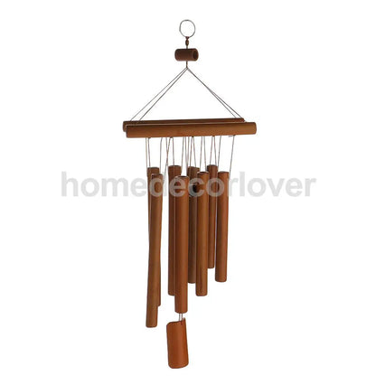 Bamboo Raft 8 Tube Wind Chimes Mobile Windchime Church Bell Hanging Decor