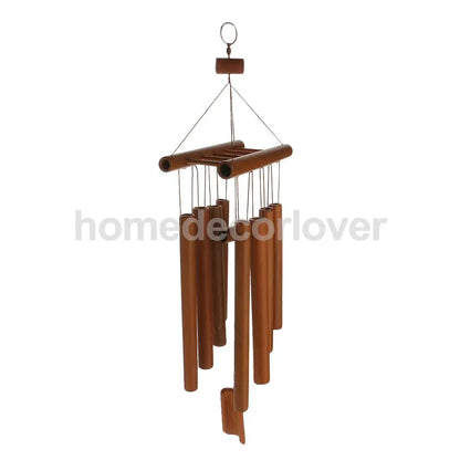 Bamboo Raft 8 Tube Wind Chimes Mobile Windchime Church Bell Hanging Decor