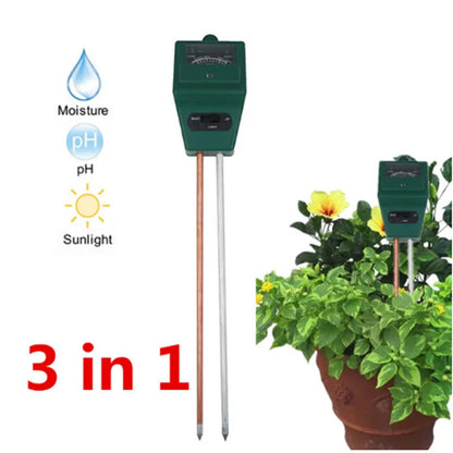 5-in-1 Soil PH Meter | Moisture, Temperature, Sunlight Tester