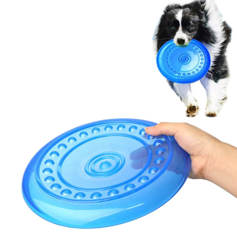 Soft Rubber Dog Flying Disc – Bite-Resistant Toy for Small, Medium, Large Dogs