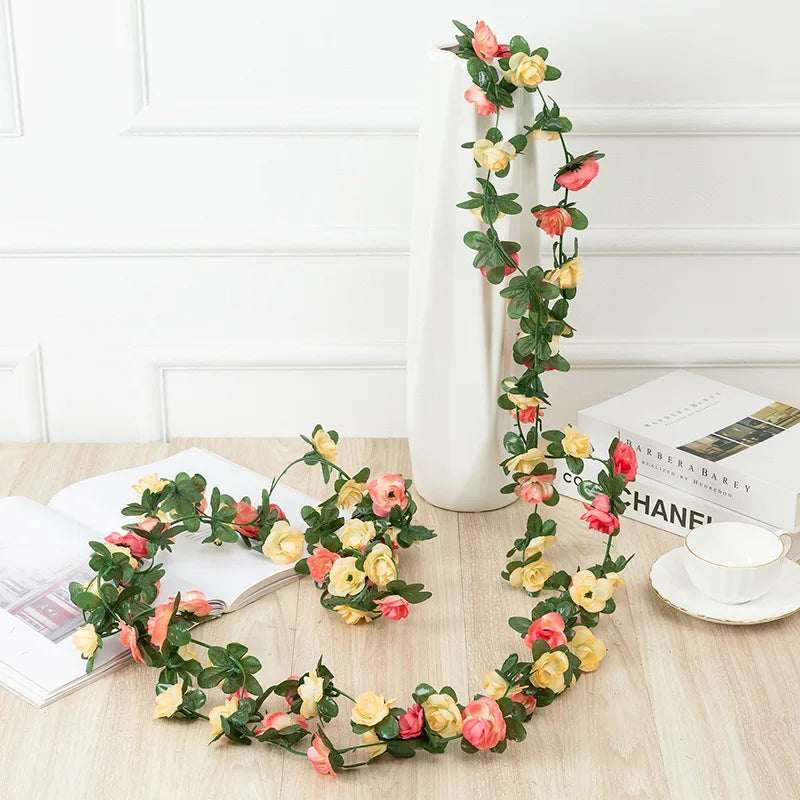 Artificial Rose Garland | Wedding  Home wall Decor