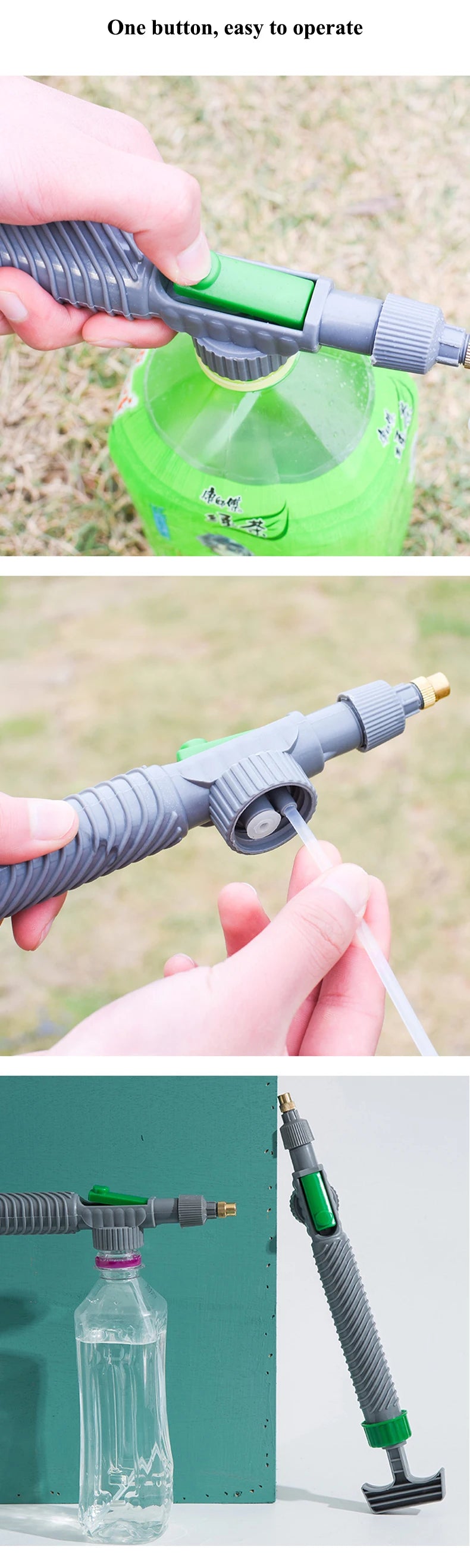 High Pressure Manual Sprayer with Adjustable Nozzle – Perfect for Gardening & Agriculture