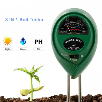 5-in-1 Soil PH Meter | Moisture, Temperature, Sunlight Tester