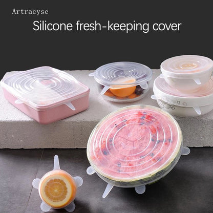 Reusable Silicone Stretch Lids – Keep Food Fresh, Eco-Friendly Kitchen Solution