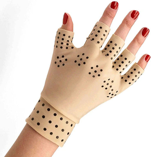 Magnetic Therapy Fingerless Gloves - Arthritis Pain Relief & Hand Care