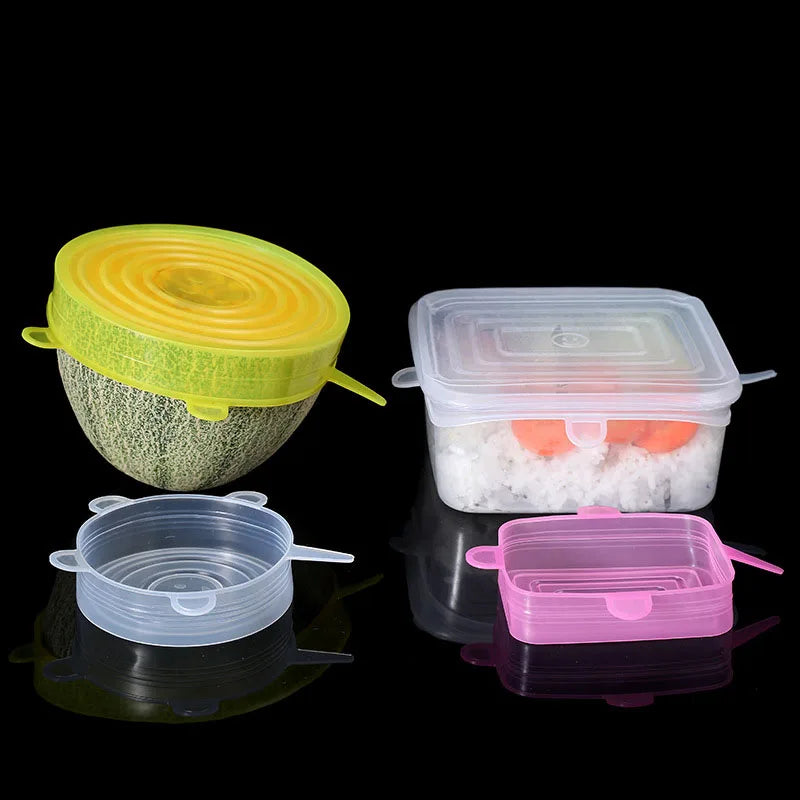 Reusable Silicone Stretch Lids – Keep Food Fresh, Eco-Friendly Kitchen Solution