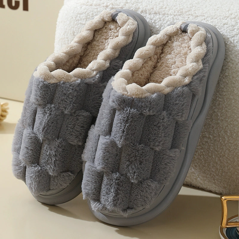 Men Indoor Home Eva Heattech Velvet Cotton Slippers