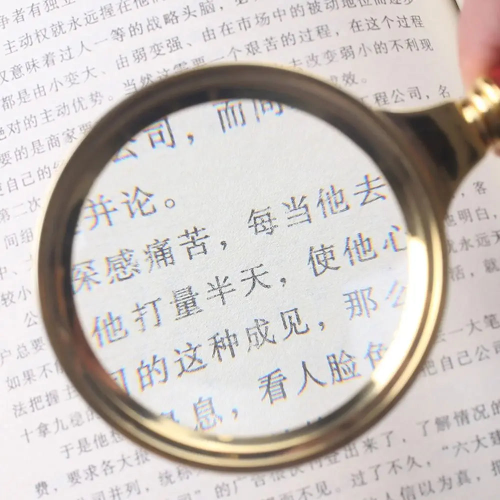 10 X Portable Handle Handheld Magnifying Glass Magnifier High-Magnification High-Definition for Jewelry Loupe 70/80/90/100mm