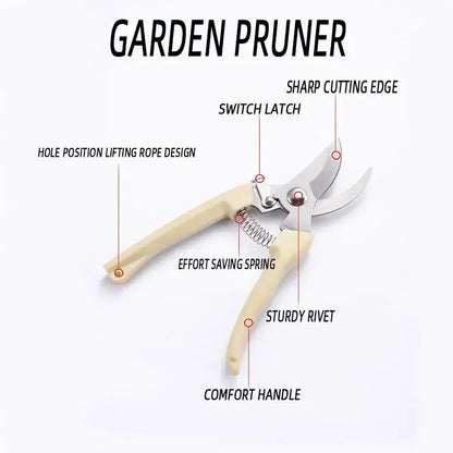 Stainless Steel Scissors for Flower Arrangement, Pruning, and Gardening