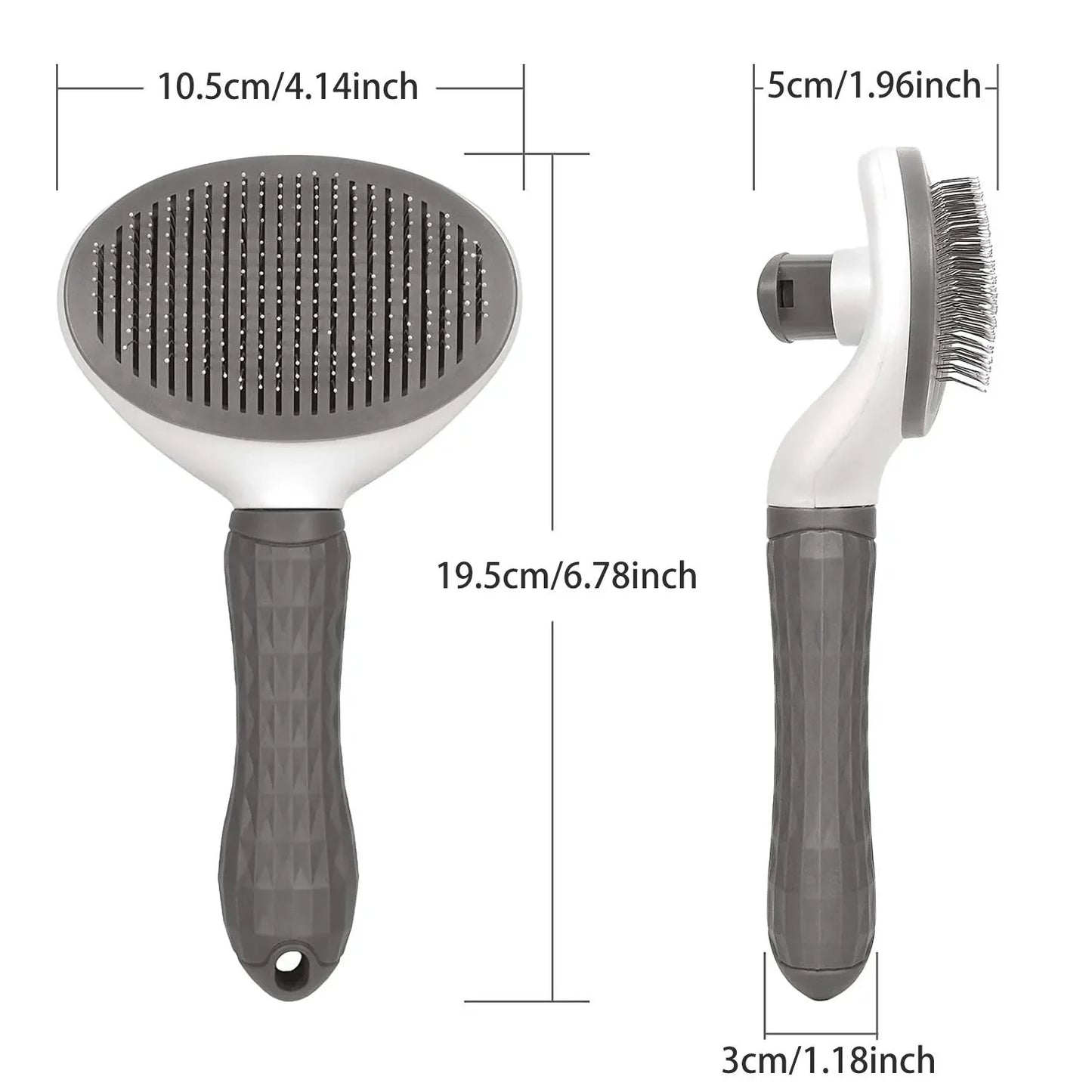 Self-Cleaning Pet Hair Remover Brush for Dogs & Cats – Dematting Grooming Tool