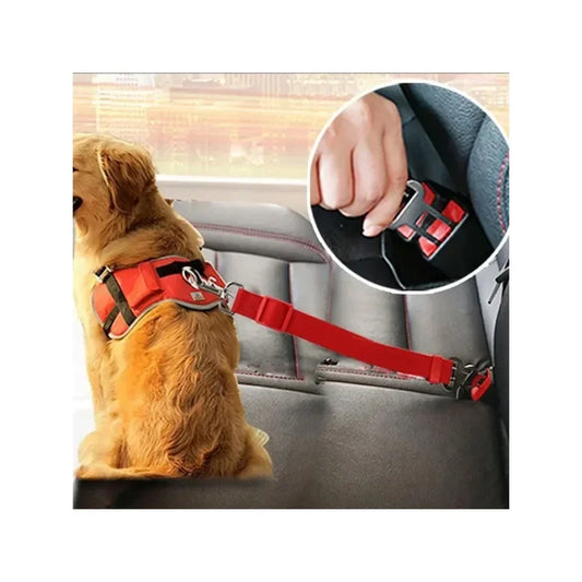 Adjustable Pet Dog Safety Rope – Car Mounted Traction Belt