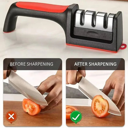 Multifunctional Knife Sharpener | Fast Sharpening for Kitchen & Scissors