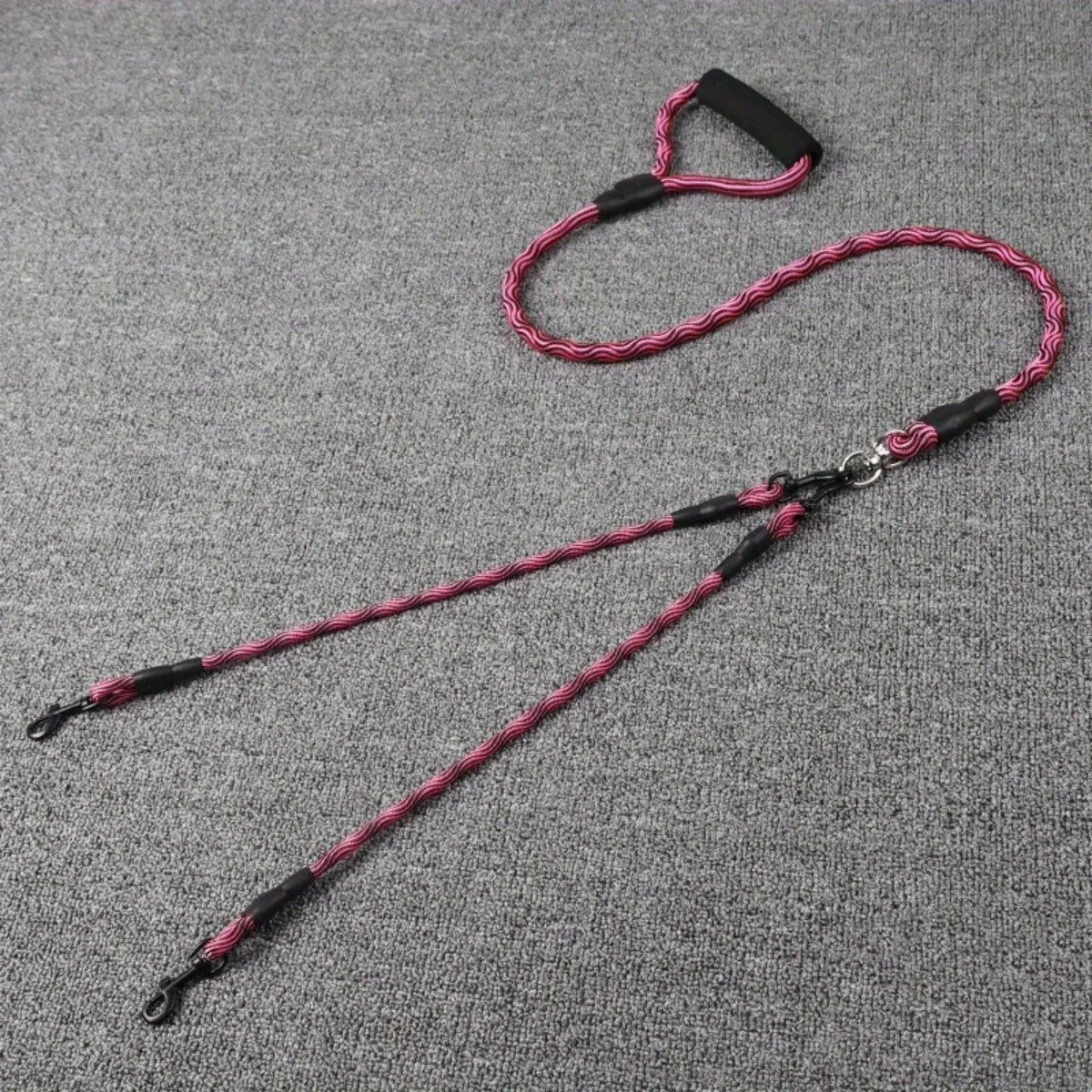 Dual Head Dog Walking Rope – Anti-Winding & Detachable Leash