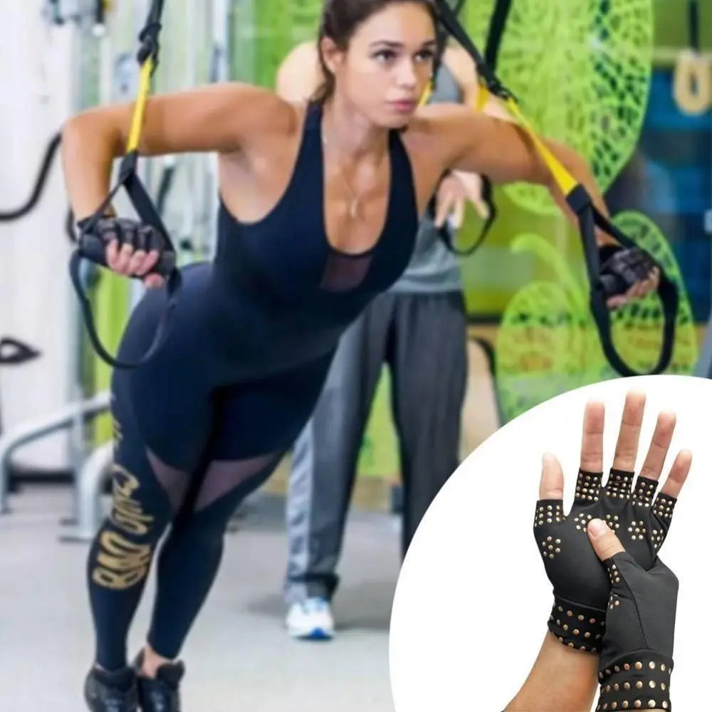 Elastic Rheumatoid Compression Gloves - Fingerless Arthritis Pain Relief