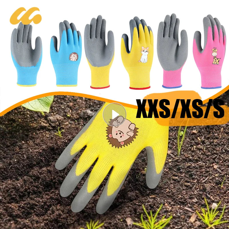 Kids Waterproof Gardening Gloves | Non-Slip & Durable