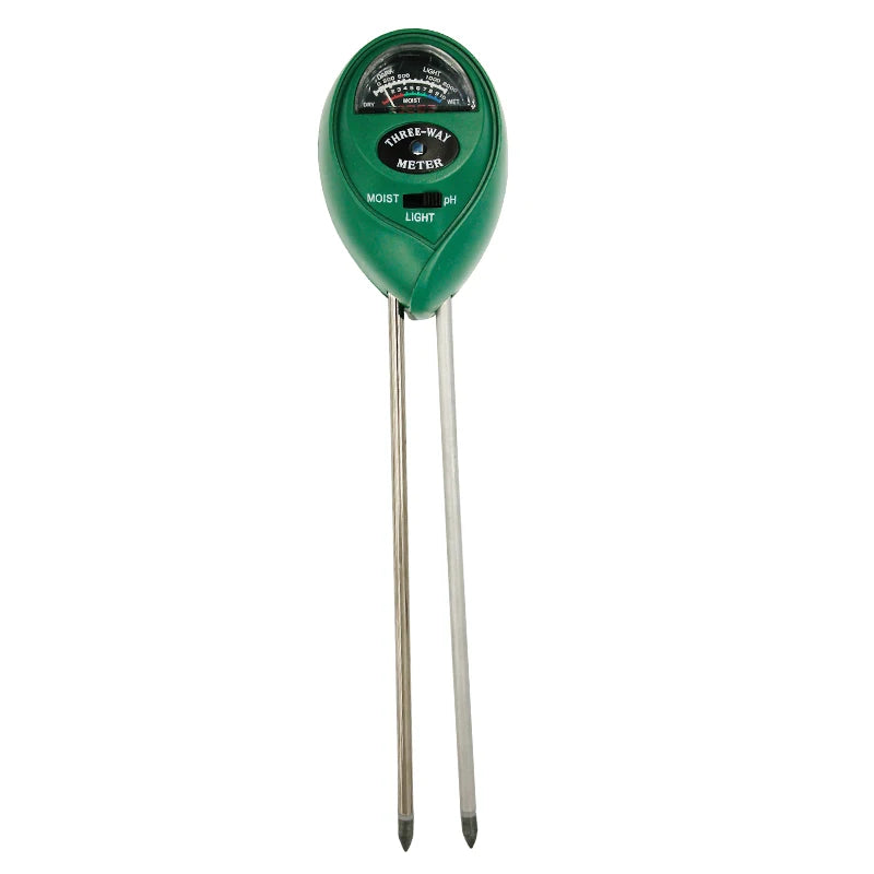 3-in-1 Soil Tester | Moisture, Light, pH Meter for Gardens