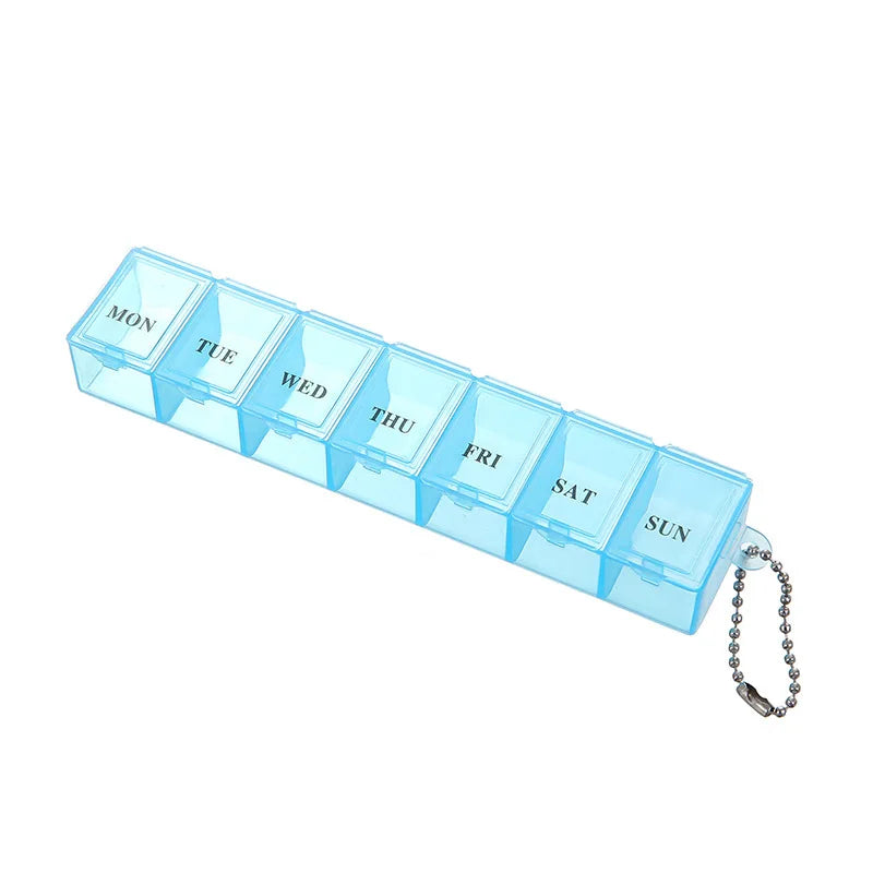 7-Day Pill Organizer | 3 Colors, 21 Compartments for Vitamins & Medicine