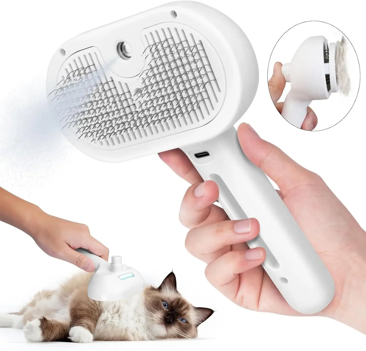 Pet Spray Grooming Comb – Removes Hair Fluffs for Dogs & Cats"