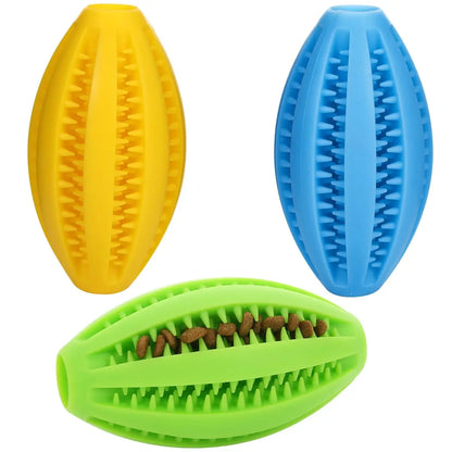 Natural Rubber Dog Chew Toy Ball – Teeth Cleaning & Interactive Snack Ball