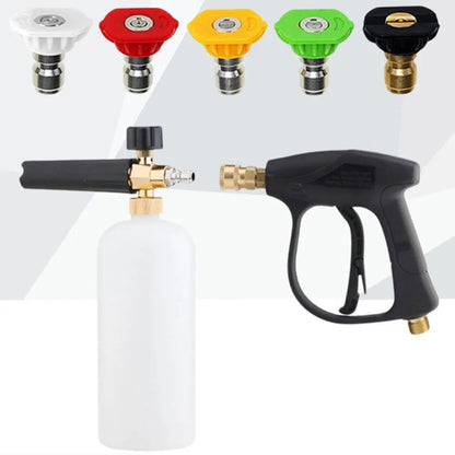 High Pressure Washer Gun 5 Nozzles & M22 Coupler for Car & Garden Cleaning