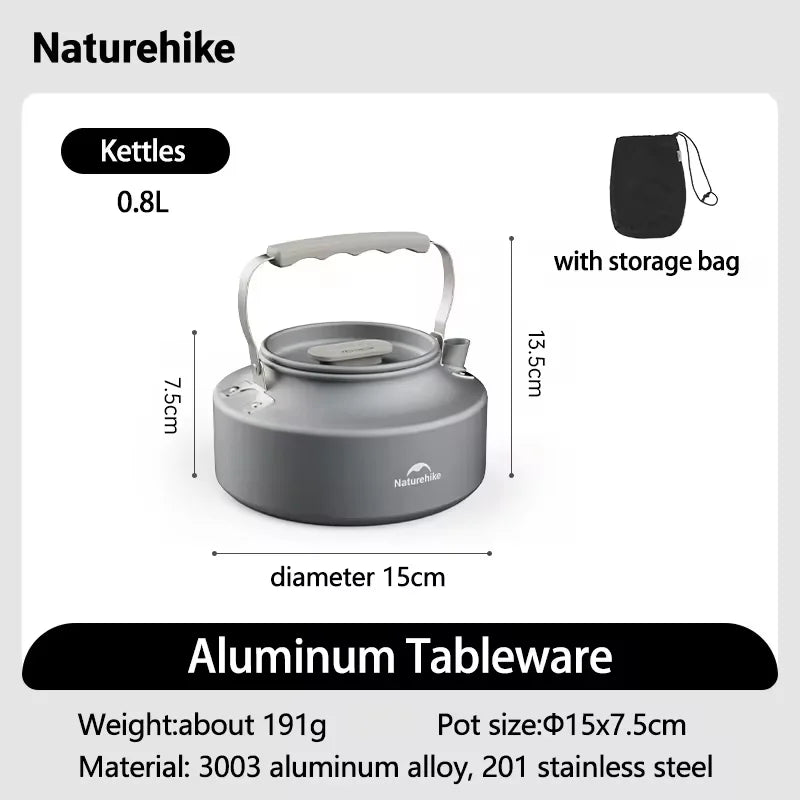 Camping Cook Kit | Ultralight Aluminum Pot Set