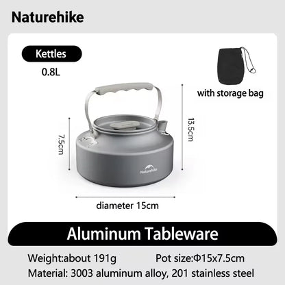 Camping Cook Kit | Ultralight Aluminum Pot Set