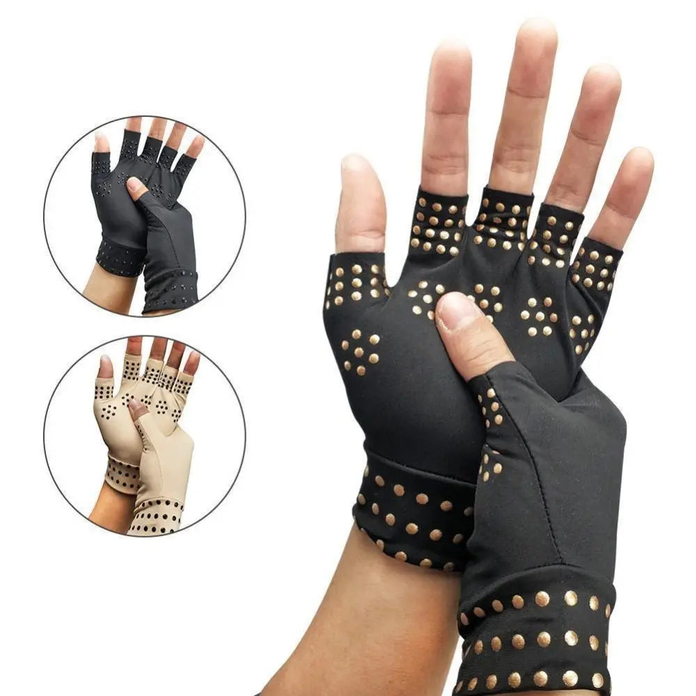 Rheumatoid Compression Gloves - Fingerless Pain Relief & Joint Support