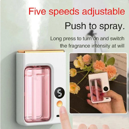 Automatic Diffuser Aromatherapy Car Perfume with Display Essential Oil Humidifier Bathroom Deodorization Air Freshener Jasmine