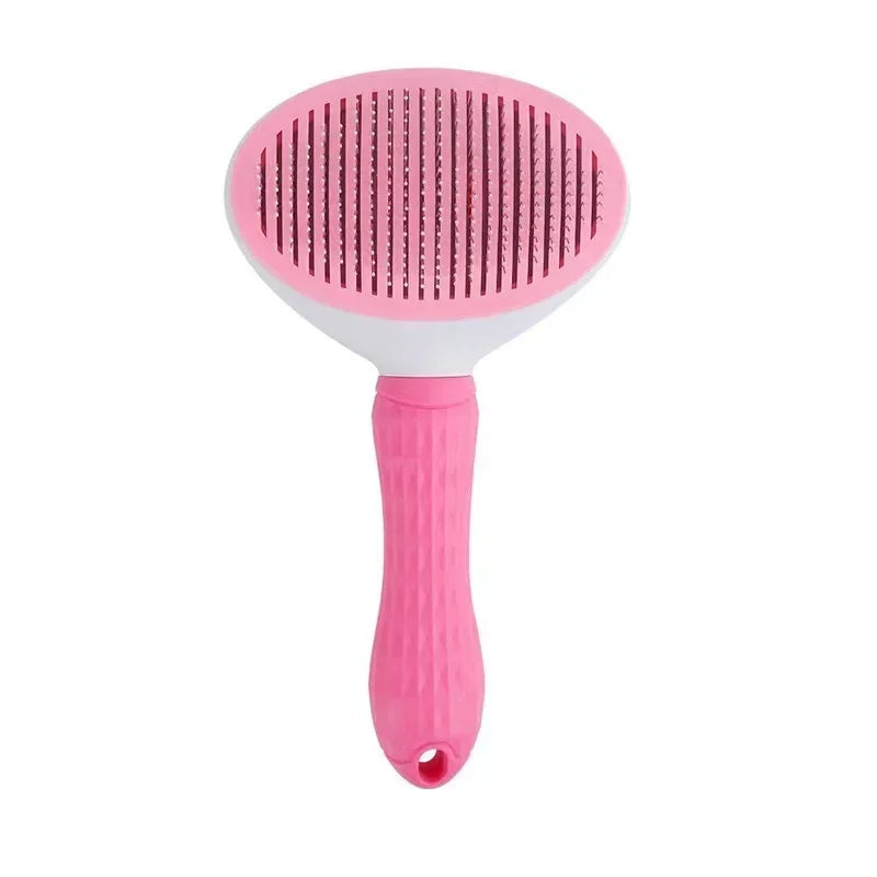 One-Click Hair Removal Pet Comb – Automatic Cat & Dog Grooming Brush