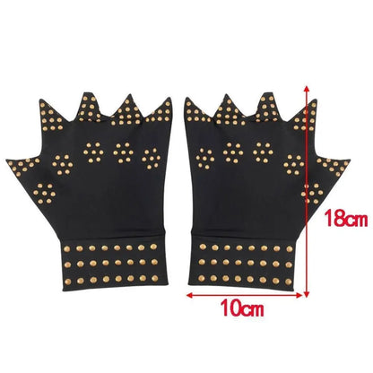 Elastic Rheumatoid Compression Gloves - Fingerless Arthritis Pain Relief