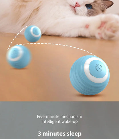 Automatic Cat Teasing Ball – Gravity Rolling Toy for Fun & Relaxation