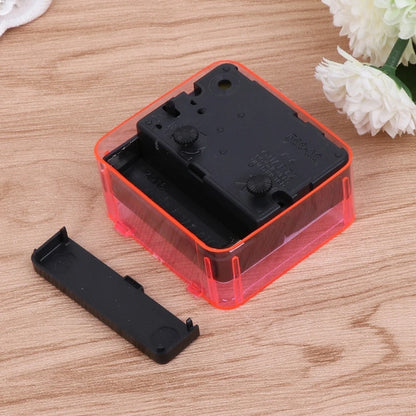 Mini Square Alarm Clock Mute Analog Non Ticking Operated Clocks