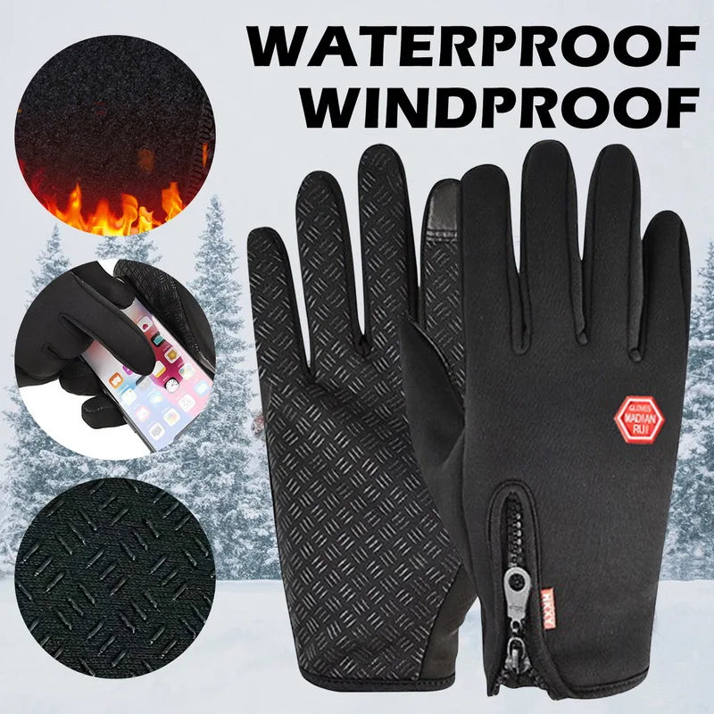 Men's & Women's Winter Cycling Gloves Waterproof Thermal Non-Slip